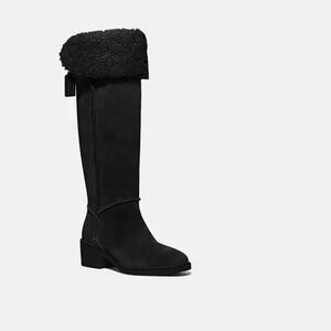 Coach Janelle Shearling Boot 8.5 Black